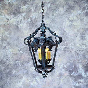 fiesta de luz wrought iron hanging lantern