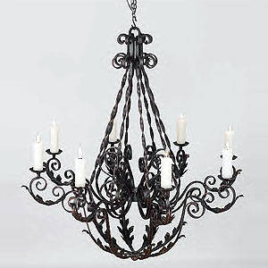 poderoso fantasia wrought iron chandelier