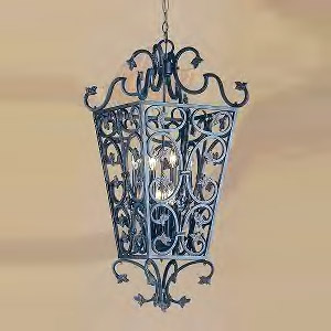 mar de volutes - iron chandelier and outdoor hanging light