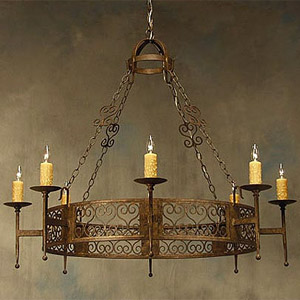 Belleza de la Mariposa wrought iron chandelier