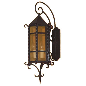 linterna encantadora - wrought iron chandelier and outdoor hanging light.