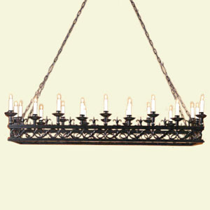 espiritu de hierro wrought iron chandelier