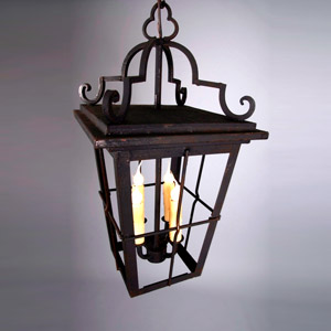 Linterna Vigilante - wrought iron chandelier or pendant light