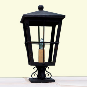 resplandor de la noche - wrought iron outdoor light lantern