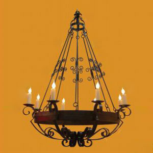 wrought iron chandelier - Llamativo Fuego